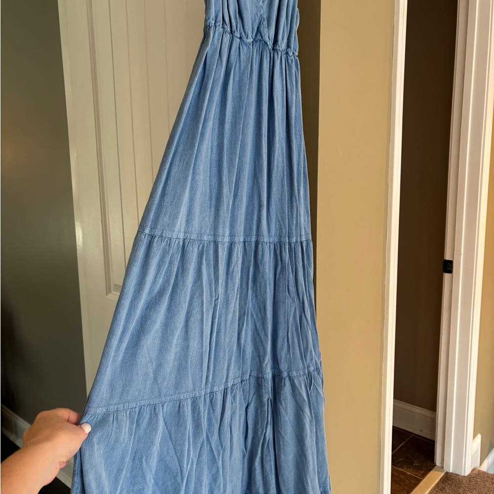 Chic Blue Maxi Dress for Women